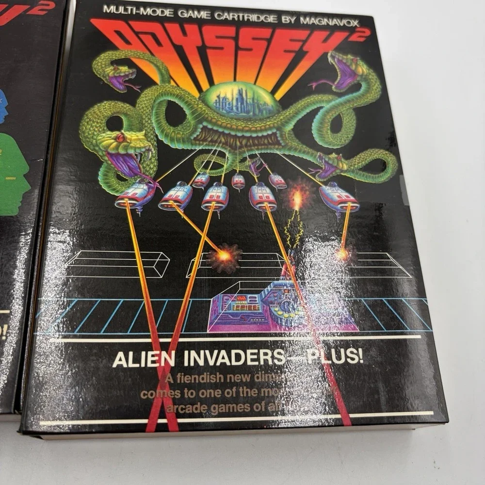Magnavox Odyssey 2 Games Lot Of 4 Alien Invaders Cosmic Conflict Speedway